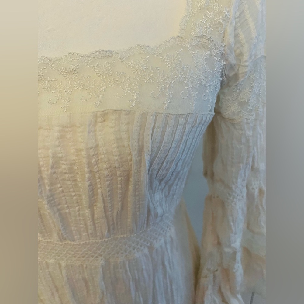 Mes Demoiselles Paris “Havilland” Ivory Lace Maxi Dress EU 38 S-M Boho Romantic - Picture 8 of 16